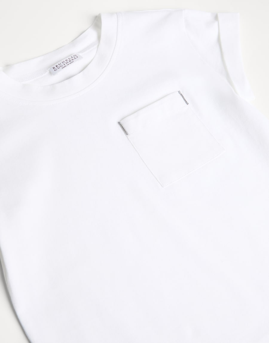 Jersey T-shirt White Girls - Brunello Cucinelli