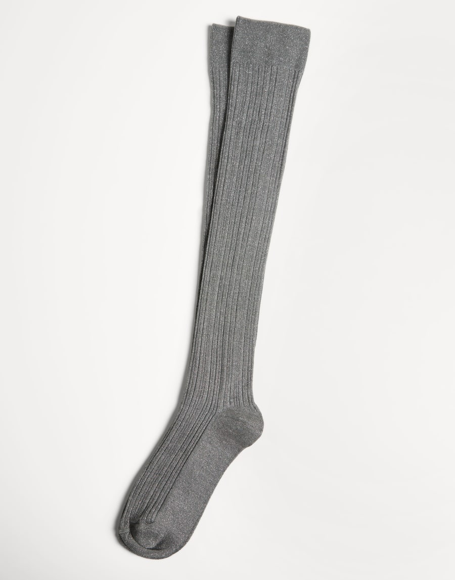 Calzini in maglia Sparkling Grigio Bambina - Brunello Cucinelli