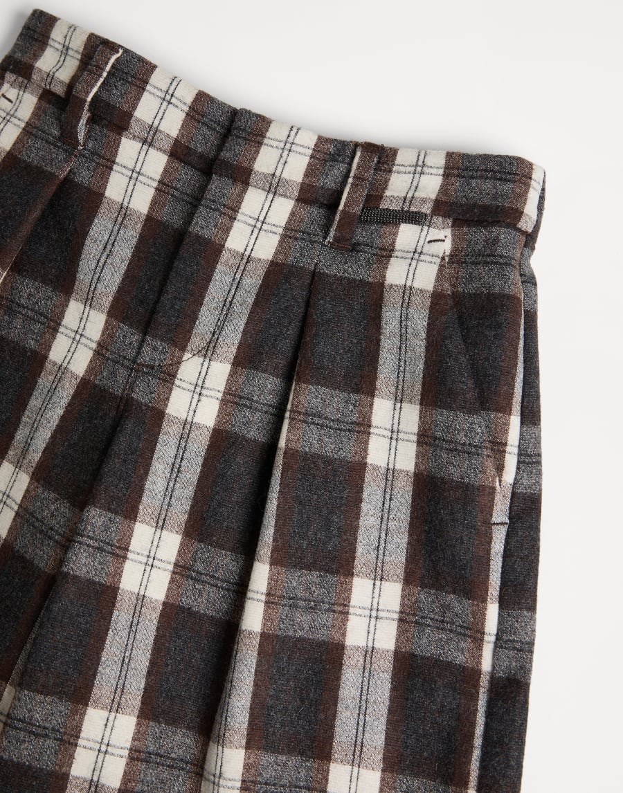 Бермуды Tailored с цепочкой Мониль Тёмно-Серый Девочки - Brunello Cucinelli