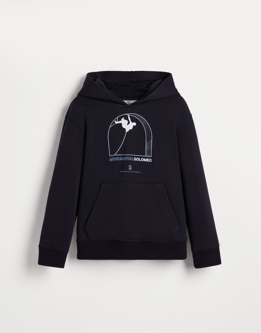Topwear con cappuccio Blu Navy Bambino - Brunello Cucinelli