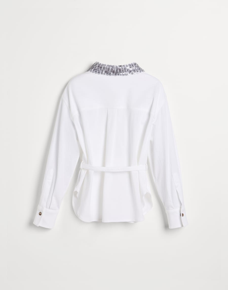 Shirt with swing drops collar White Girls - Brunello Cucinelli