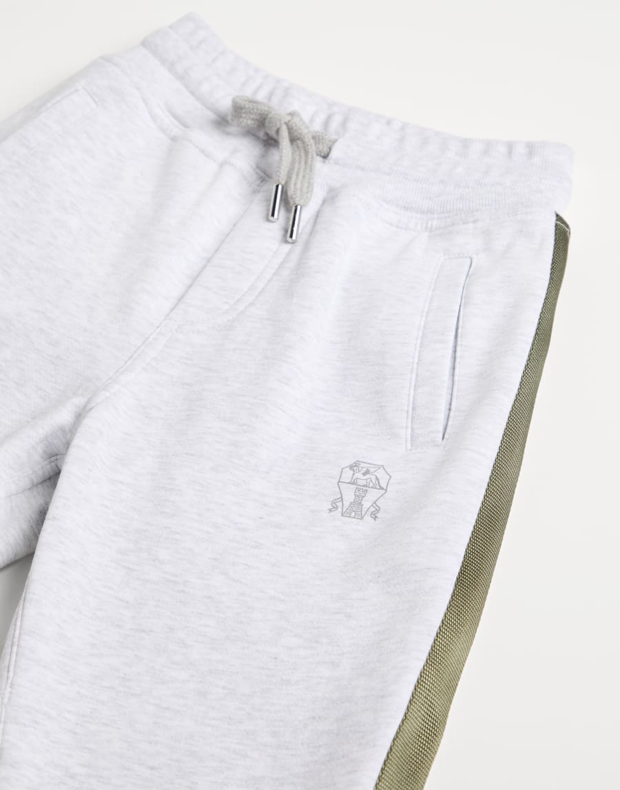 French terry trousers Light Grey Boys - Brunello Cucinelli
