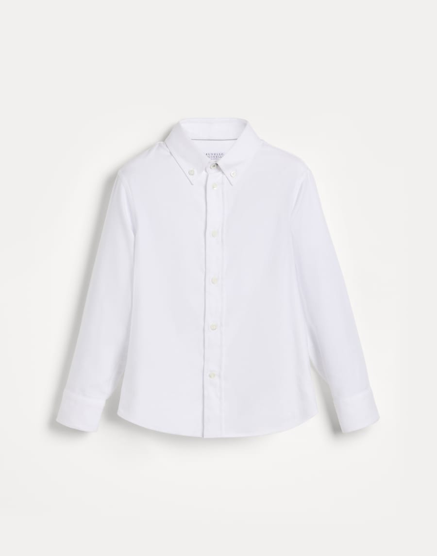 Chevron flannel shirt White Boys - Brunello Cucinelli