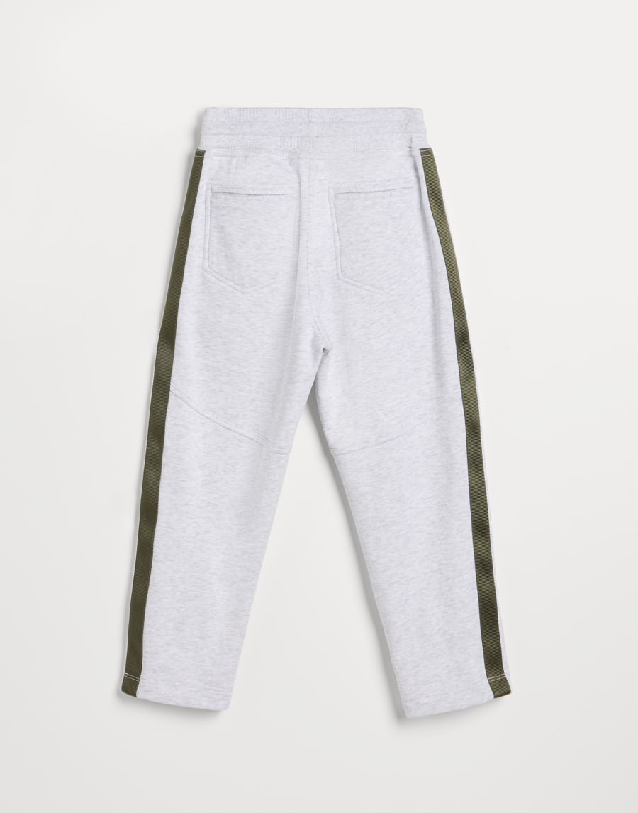 French terry trousers Light Grey Boys - Brunello Cucinelli