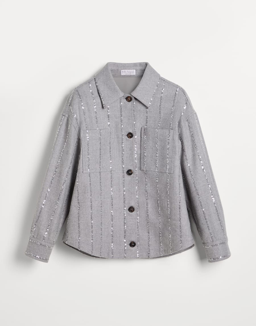 Flannel shirt Grey Girls - Brunello Cucinelli