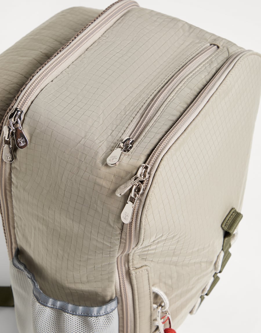 Nylon backpack Khaki Boys - Brunello Cucinelli