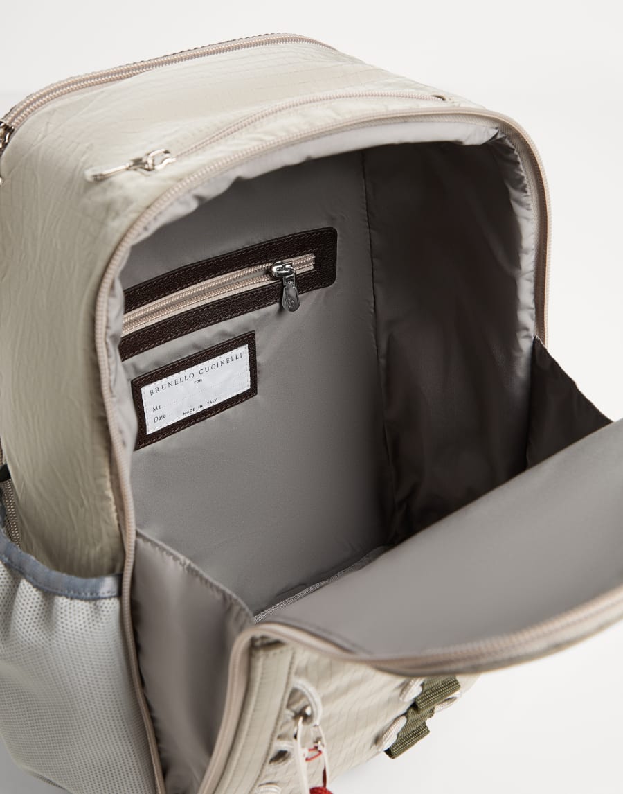 Nylon backpack Khaki Boys - Brunello Cucinelli