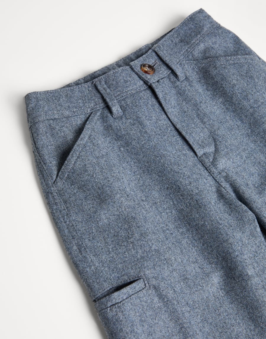 에르고노믹 팬츠 라이트 그레이 남아 - Brunello Cucinelli