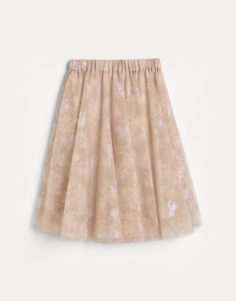 Gonna in tulle Rosa Antico Bambina - Brunello Cucinelli
