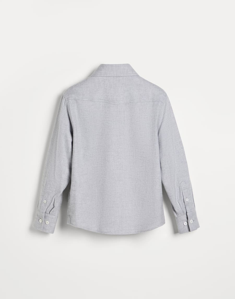 Shirt with snaps Grey Boys - Brunello Cucinelli
