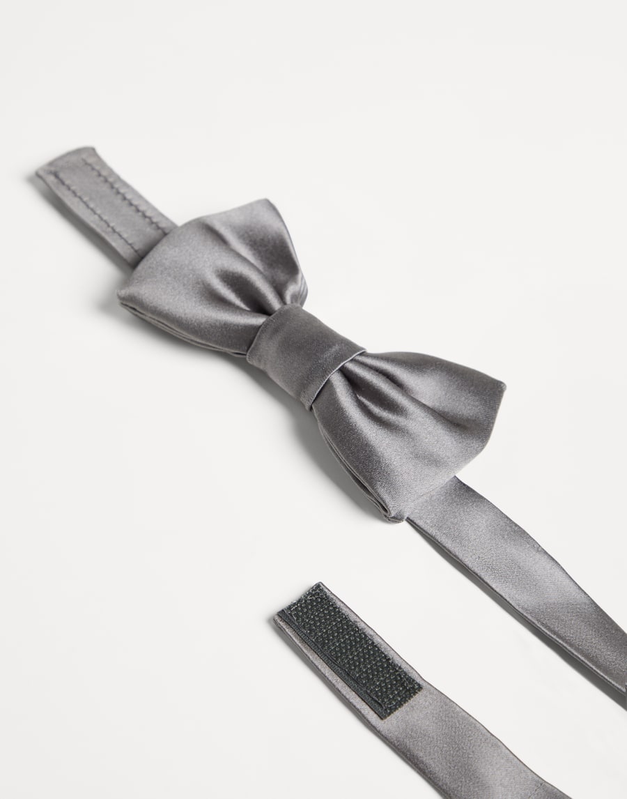 Satin bowtie Light Grey Boys - Brunello Cucinelli