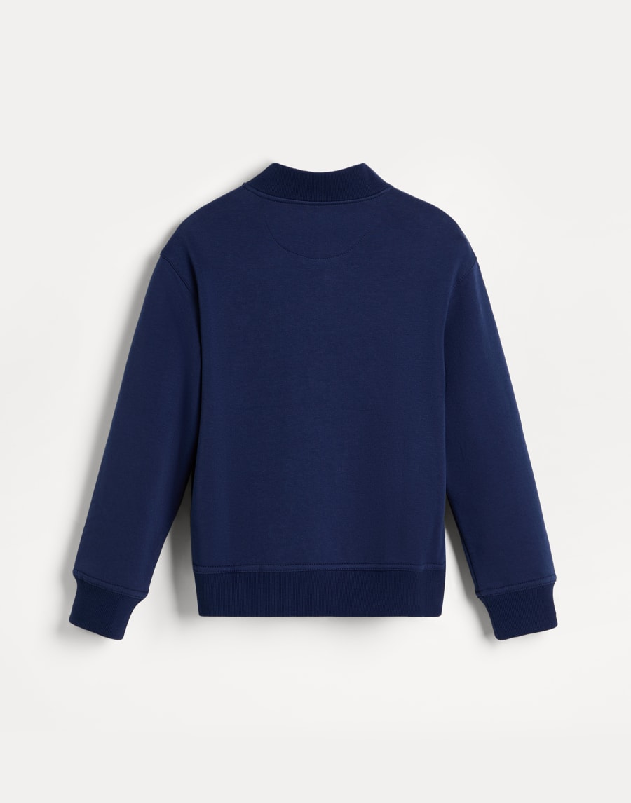 Topwear stile bomber in felpa Blu Bambino - Brunello Cucinelli