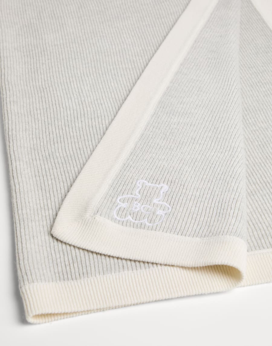 Copertina Baby Bernie a coste Grigio Chiaro Baby - Brunello Cucinelli