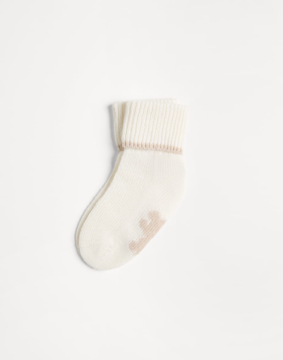 Bernie Baby socks Beige Baby - Brunello Cucinelli