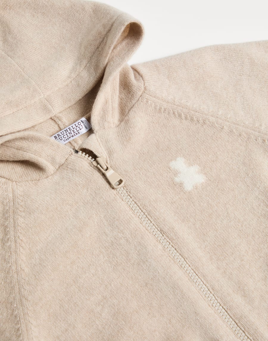 Sudadera Bernie de cachemir Beige Bebé - Brunello Cucinelli