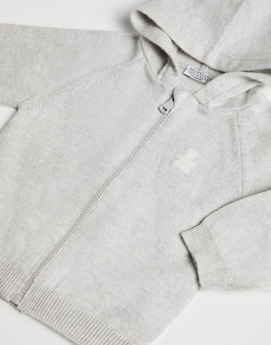 Cashmere Bernie sweatshirt Light Grey Baby - Brunello Cucinelli