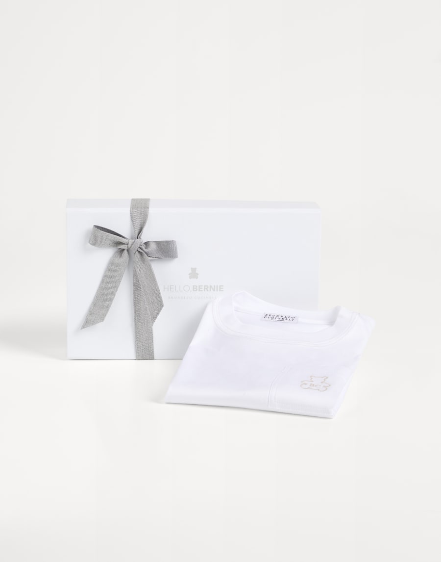 Jersey Baby Bernie T-shirt White Baby - Brunello Cucinelli