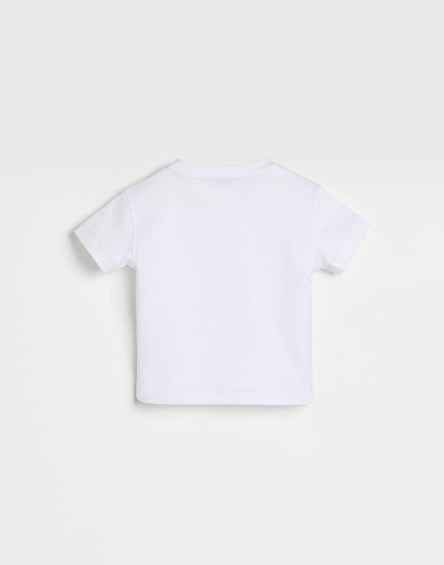 ベビーバーニー ジャージー Tシャツ ホワイト ベビー - Brunello Cucinelli