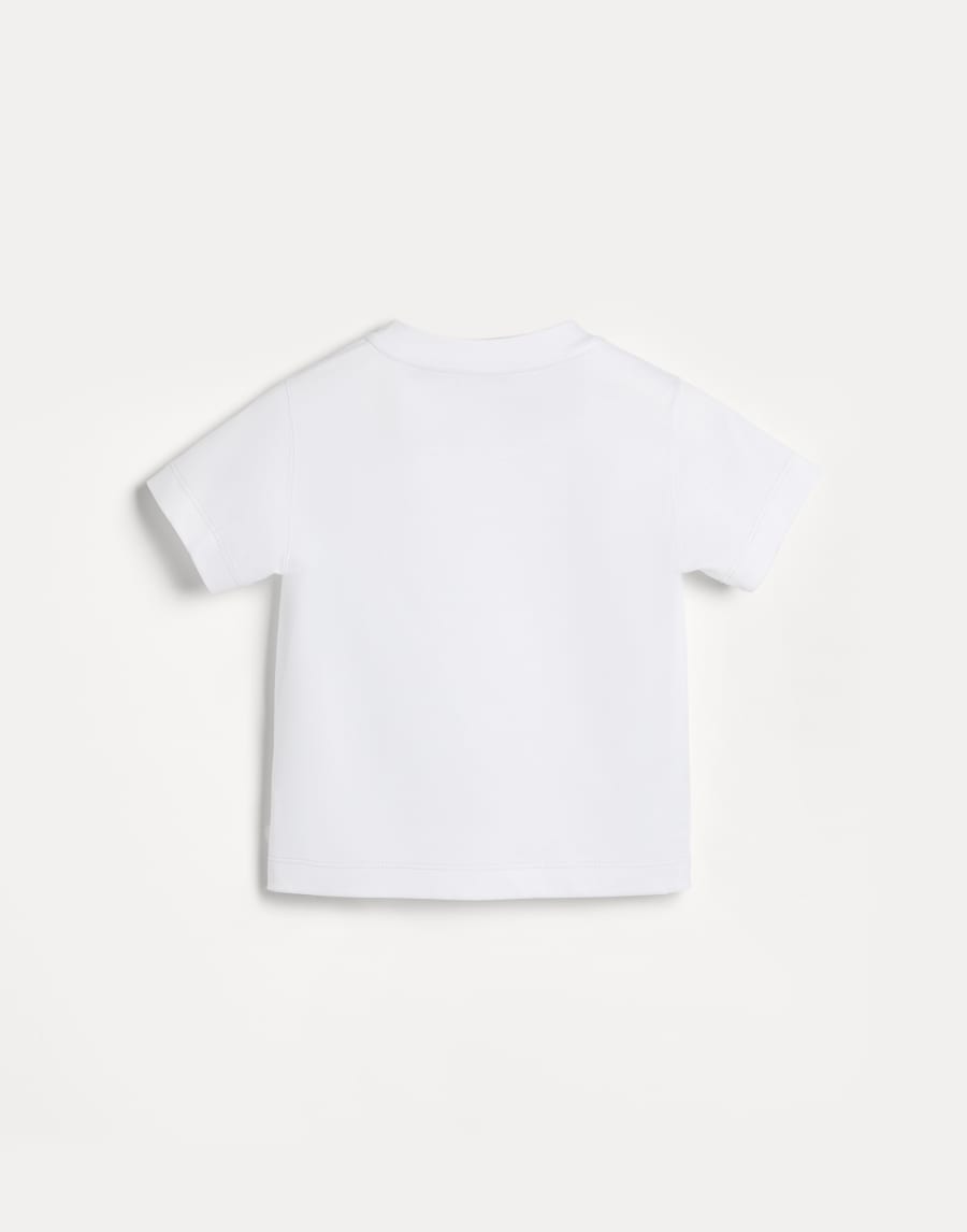 Футболка Baby Bernie из джерси Белый Малыши - Brunello Cucinelli