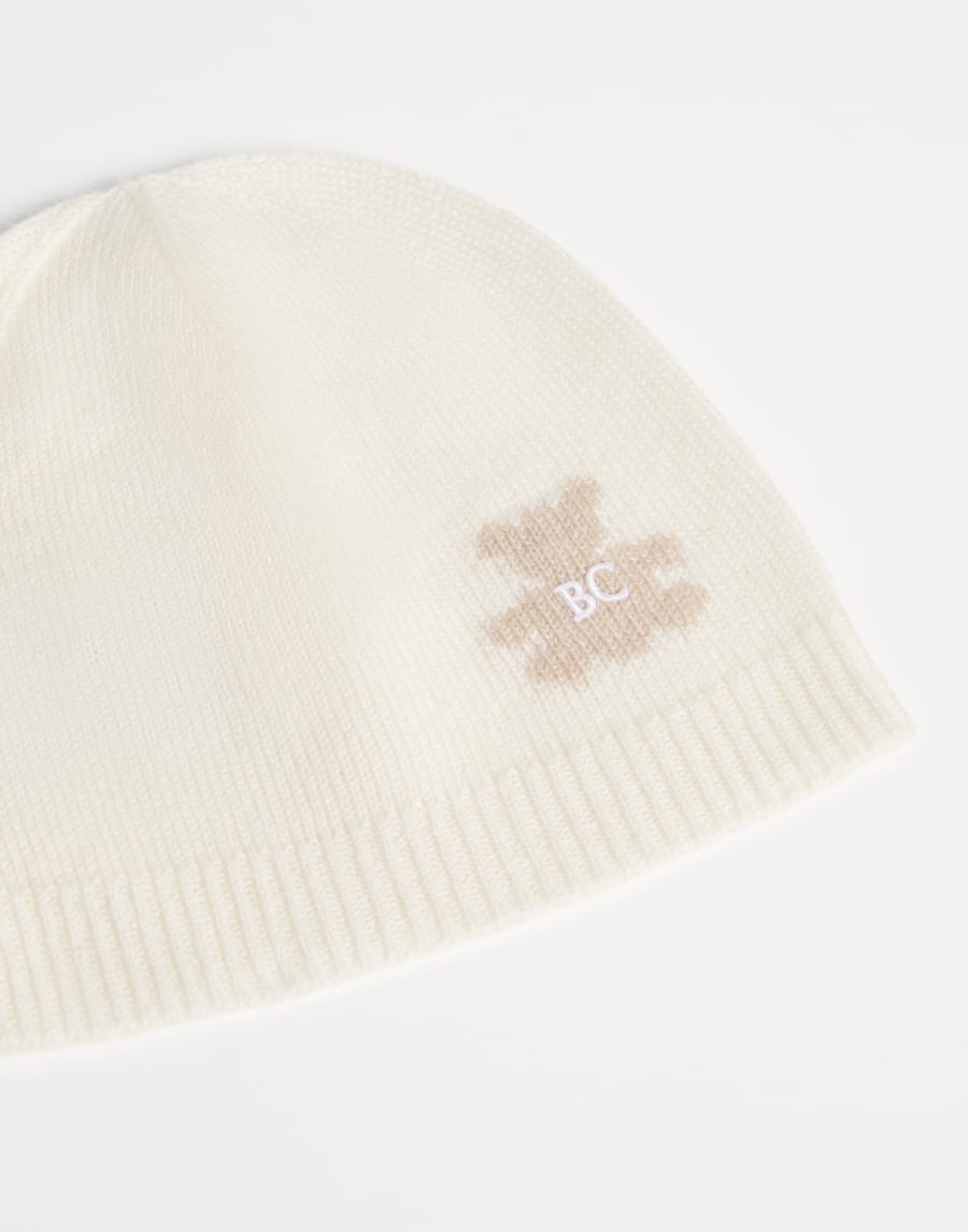 Baby Bernie knit beanie Panama Baby - Brunello Cucinelli