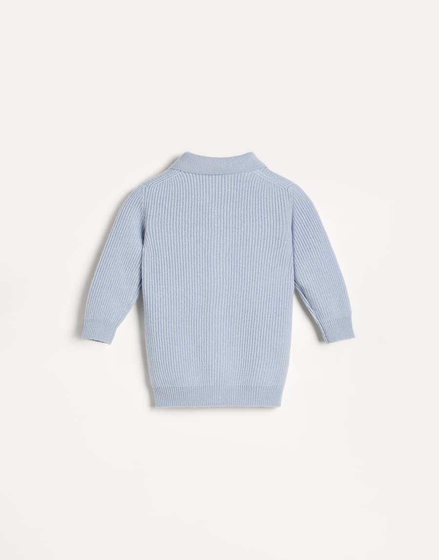 Cashmere Baby Cardigan Sky Blue Baby - Brunello Cucinelli