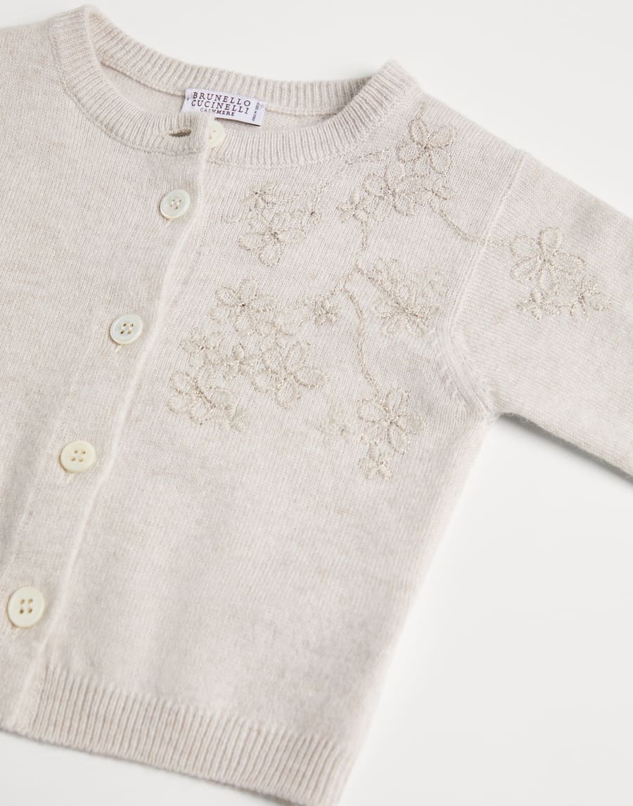 Cashmere Baby Bernie cardigan Off-White Baby - Brunello Cucinelli