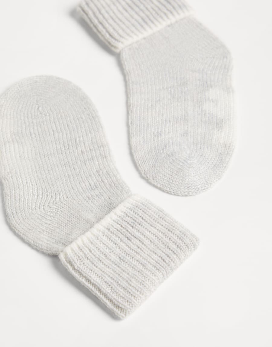 Baby Bernie socks Light Grey Baby - Brunello Cucinelli