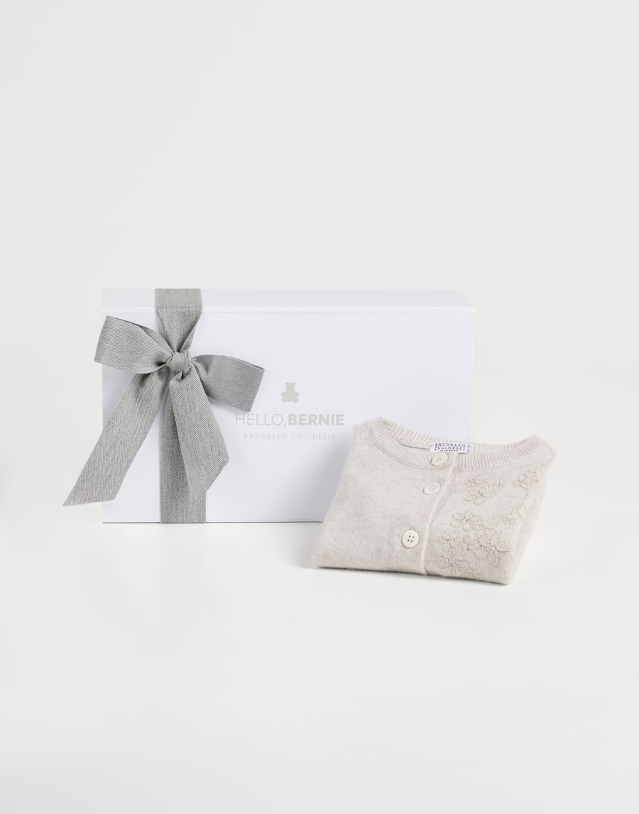 Cashmere Baby Bernie cardigan Off-White Baby - Brunello Cucinelli