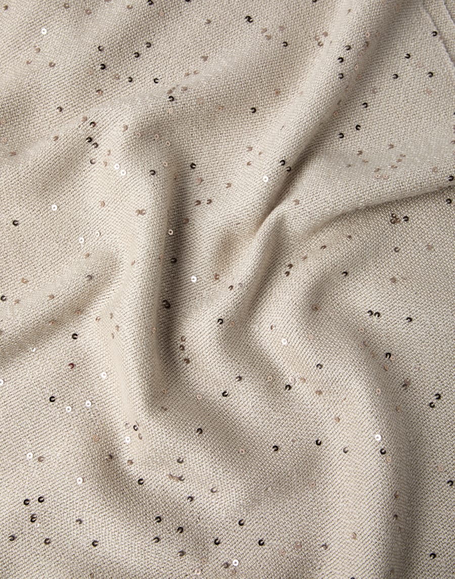 Шарф из кашемира и шелка Diamante Бежевый Женщина - Brunello Cucinelli