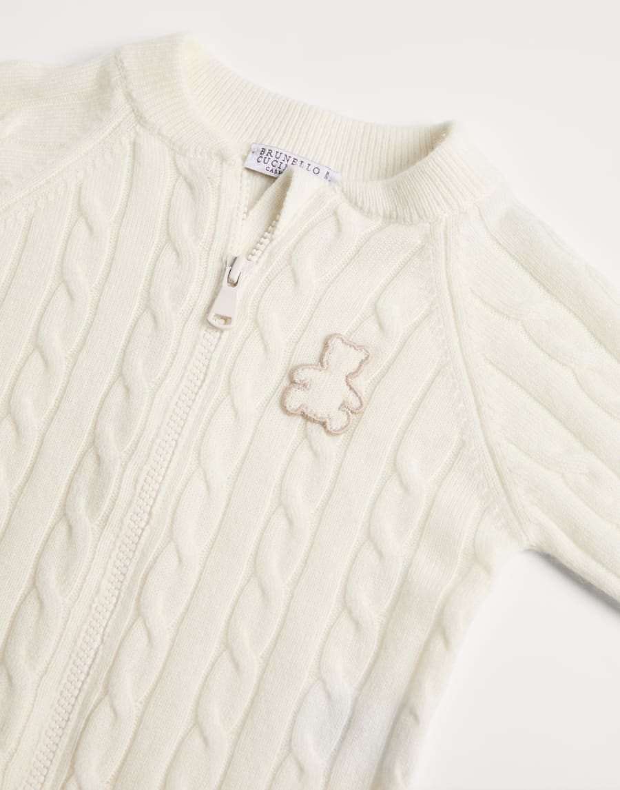 Jersey Baby Bernie trenzado Panamá Bebé - Brunello Cucinelli