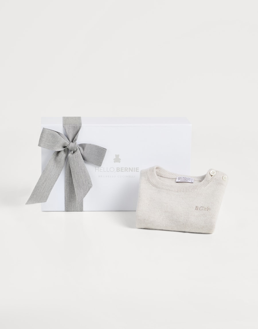 Cashmere Baby Bernie dress Off-White Baby - Brunello Cucinelli