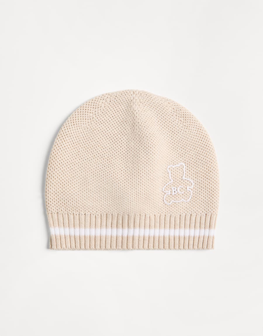 Bernie Baby knit beanie Sand Baby - Brunello Cucinelli