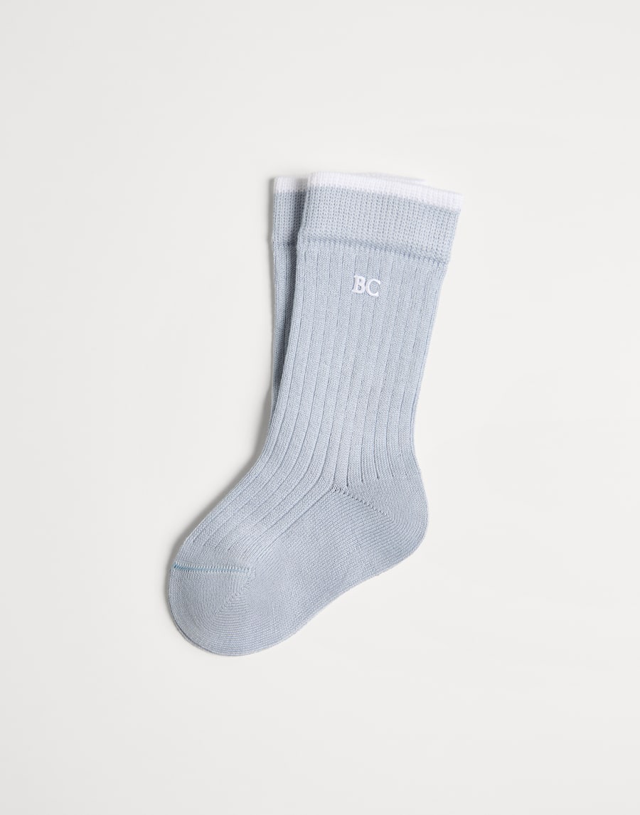 Bernie Baby socks Sky Blue Baby - Brunello Cucinelli