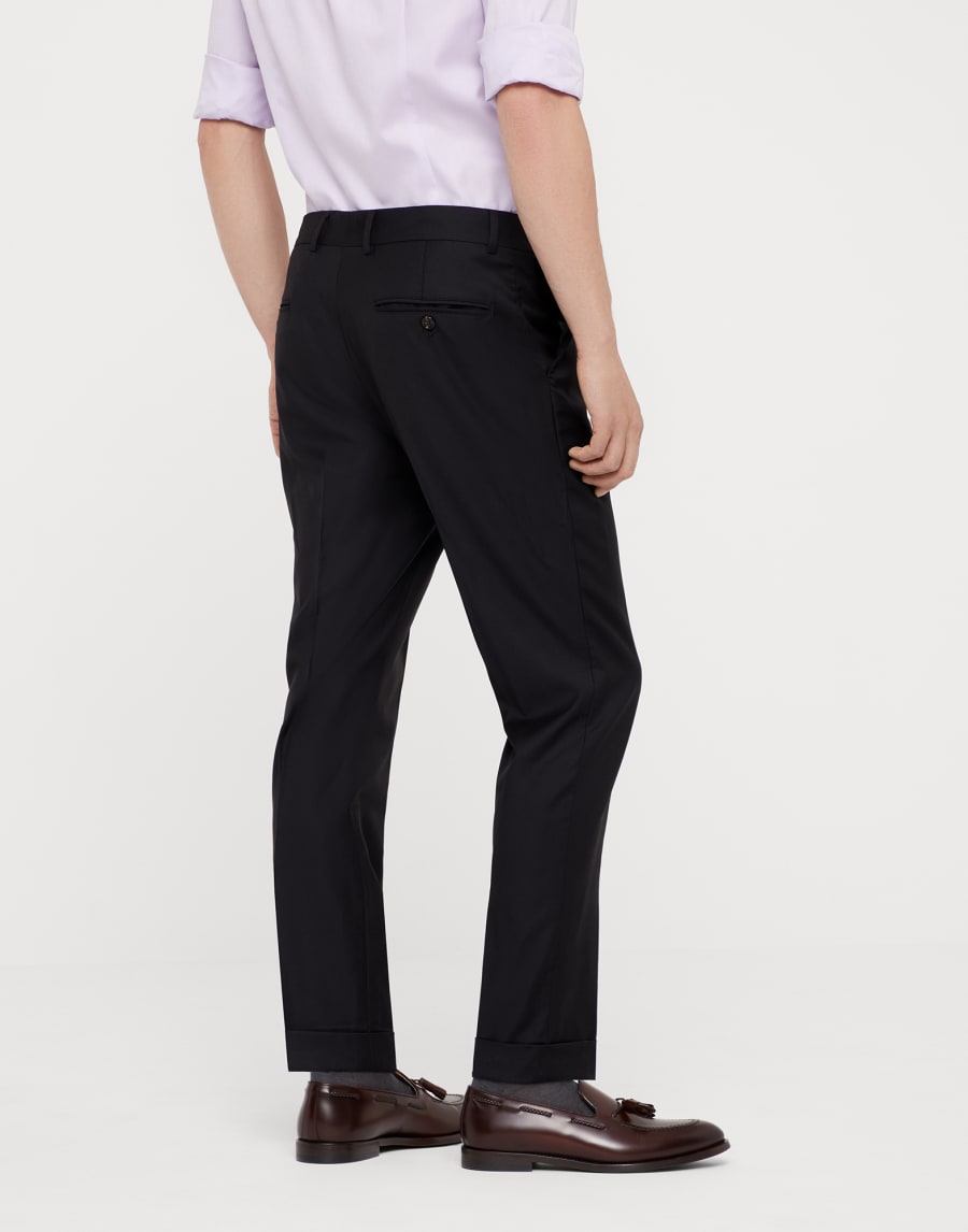 Virgin wool trousers Black Man - Brunello Cucinelli