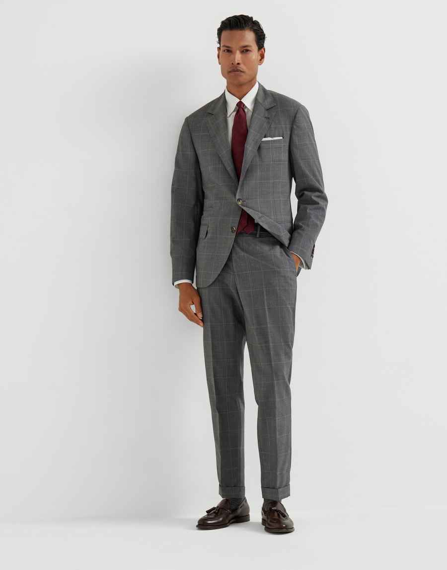Virgin wool blazer Grey Man - Brunello Cucinelli