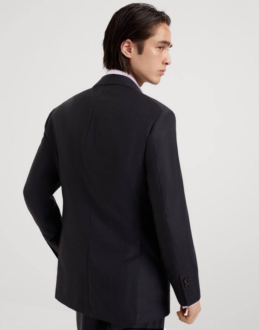 Twill blazer Anthracite Man - Brunello Cucinelli