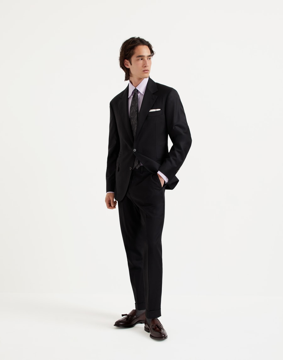Twill blazer Black Man - Brunello Cucinelli