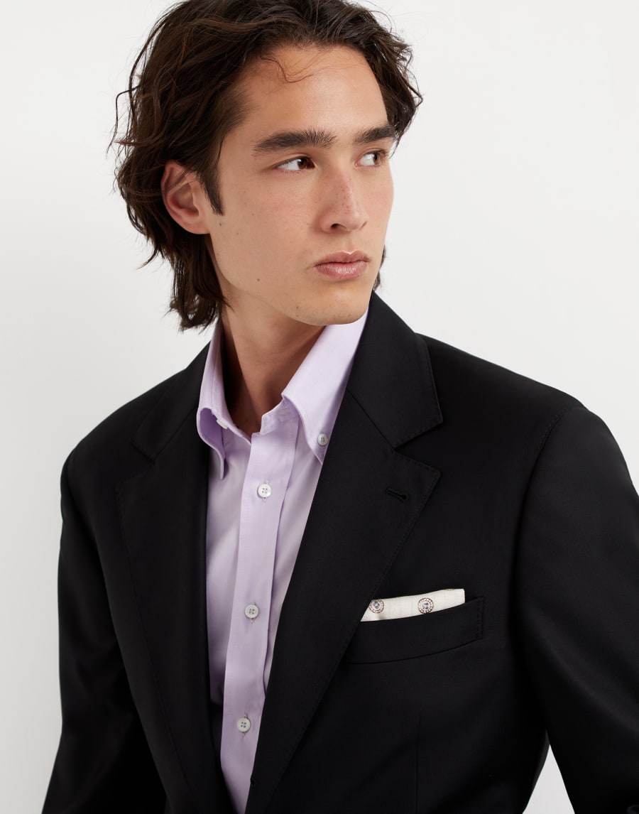 Twill blazer Black Man - Brunello Cucinelli