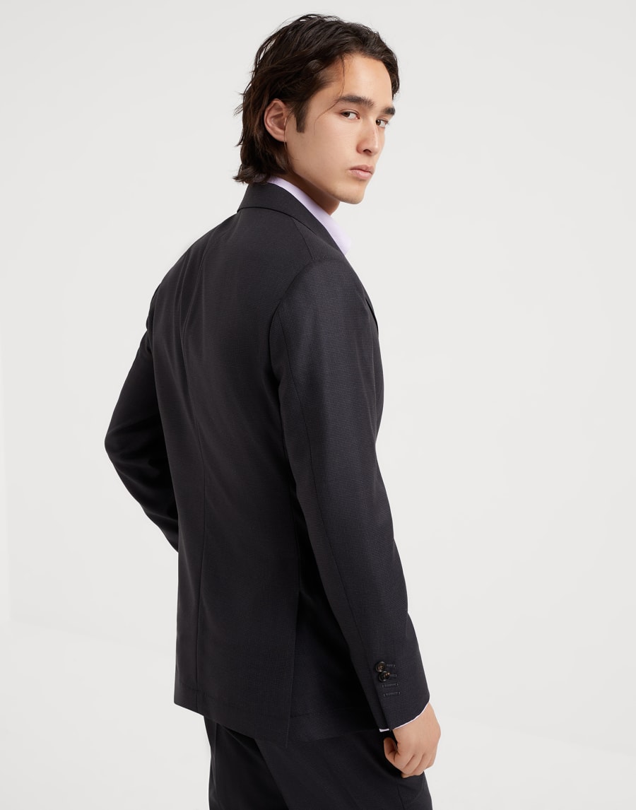 Houndstooth blazer Anthracite Man - Brunello Cucinelli