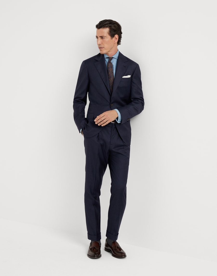 Prince of wales blazer Blue Man - Brunello Cucinelli