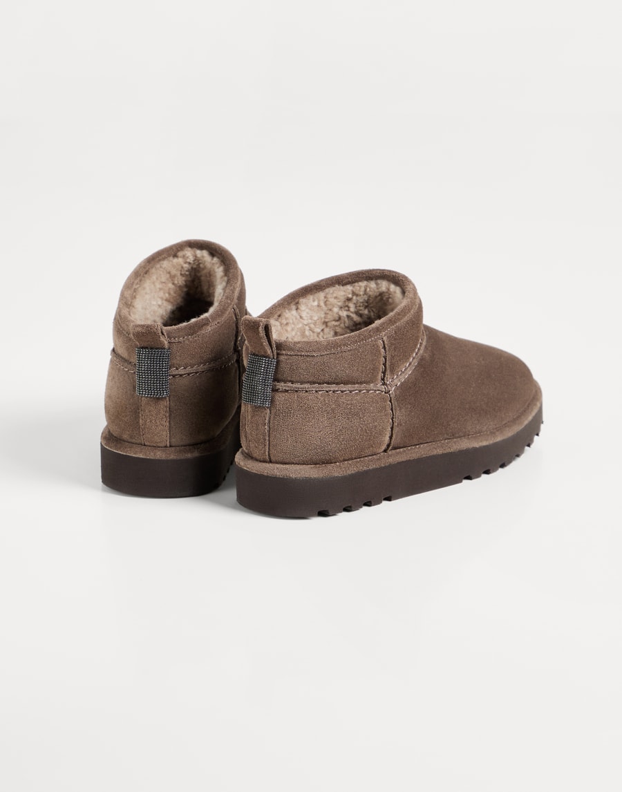 Boots with shearling lining Brown Girls - Brunello Cucinelli