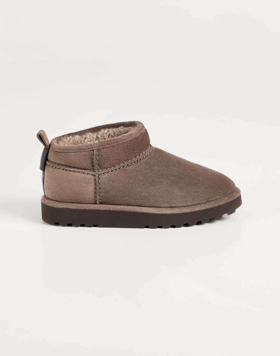 Boots with shearling lining Brown Girls - Brunello Cucinelli