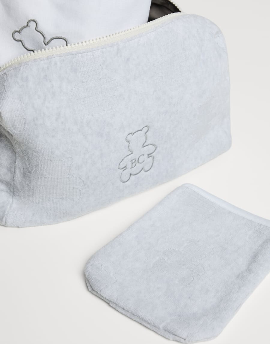 Bernie Baby Bath set Light Grey Baby - Brunello Cucinelli