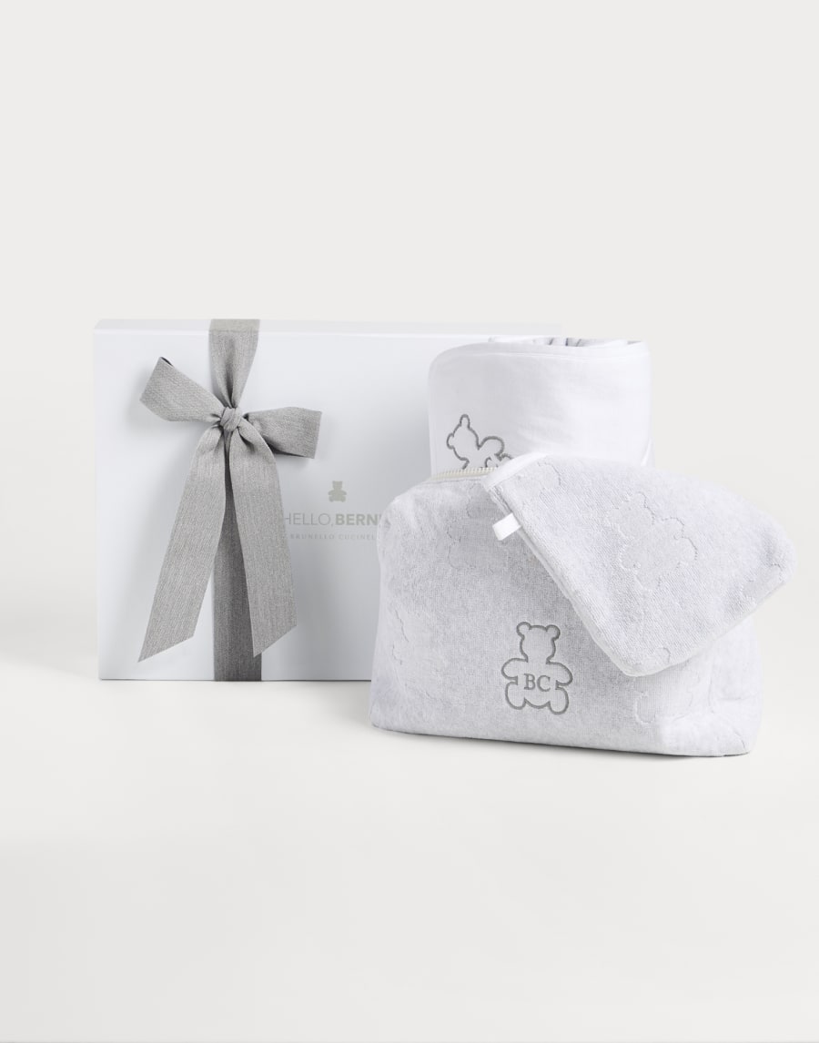 Bernie Baby Bath set Light Grey Baby - Brunello Cucinelli