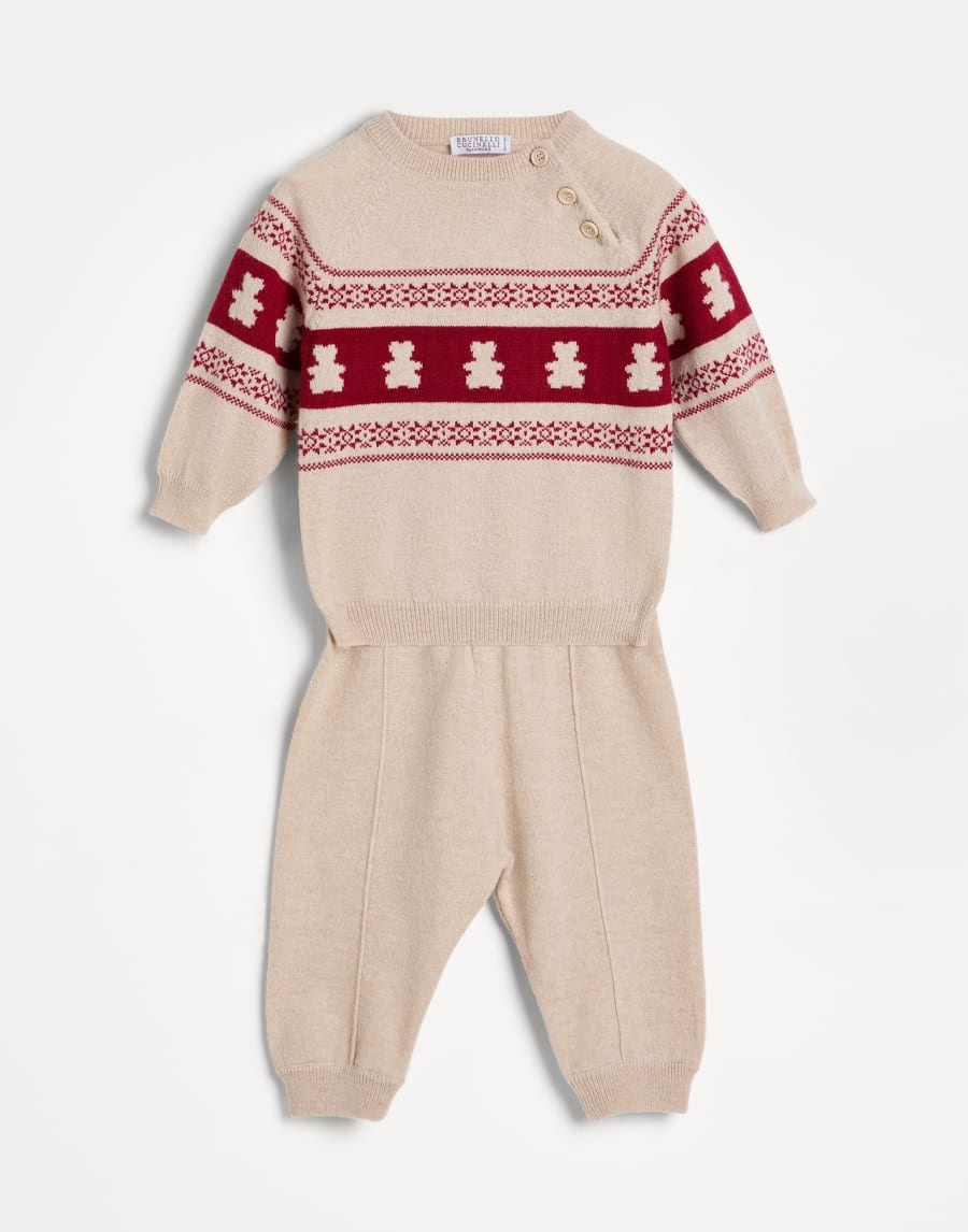 Jersey Baby Bernie de cachemir Rojo Bebé - Brunello Cucinelli