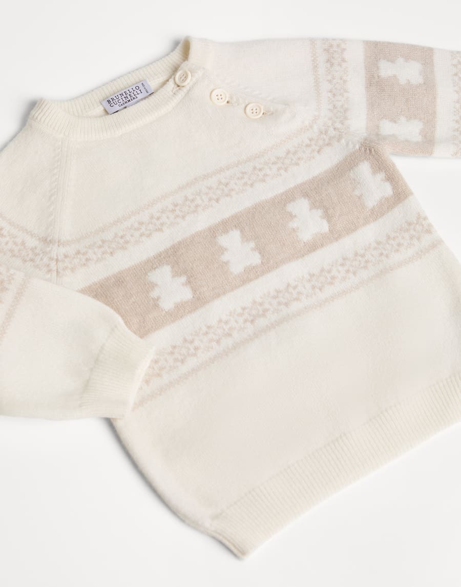 Jersey Baby Bernie de cachemir Beige Bebé - Brunello Cucinelli