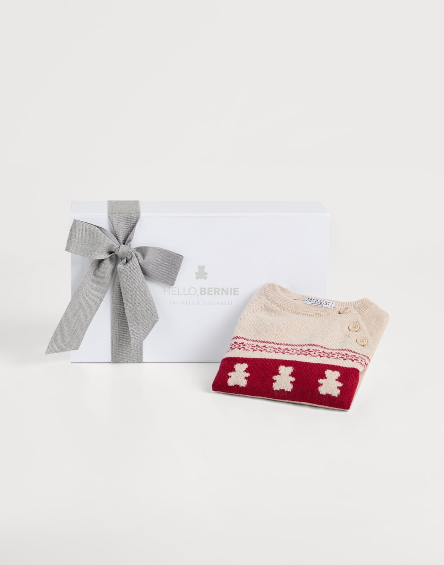 Baby Bernie cashmere sweater Red Baby - Brunello Cucinelli