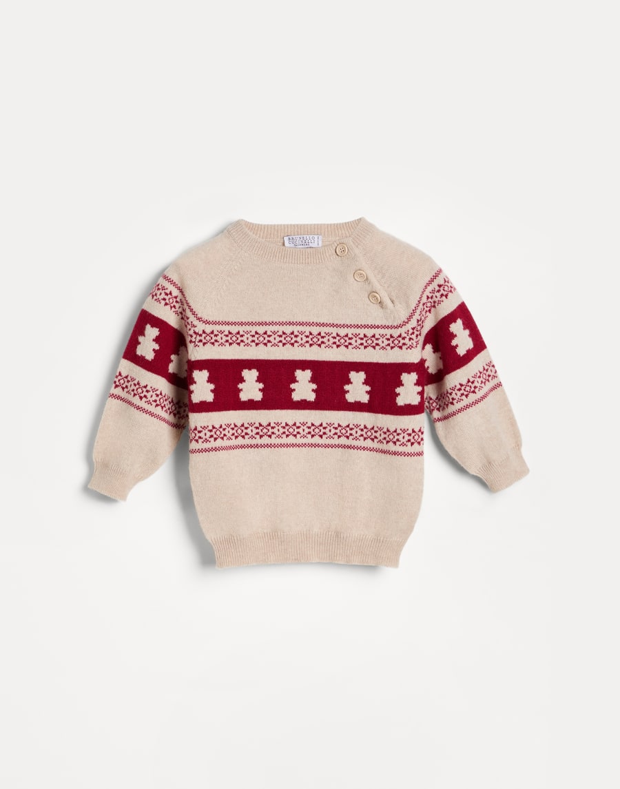 Jersey Baby Bernie de cachemir Rojo Bebé - Brunello Cucinelli
