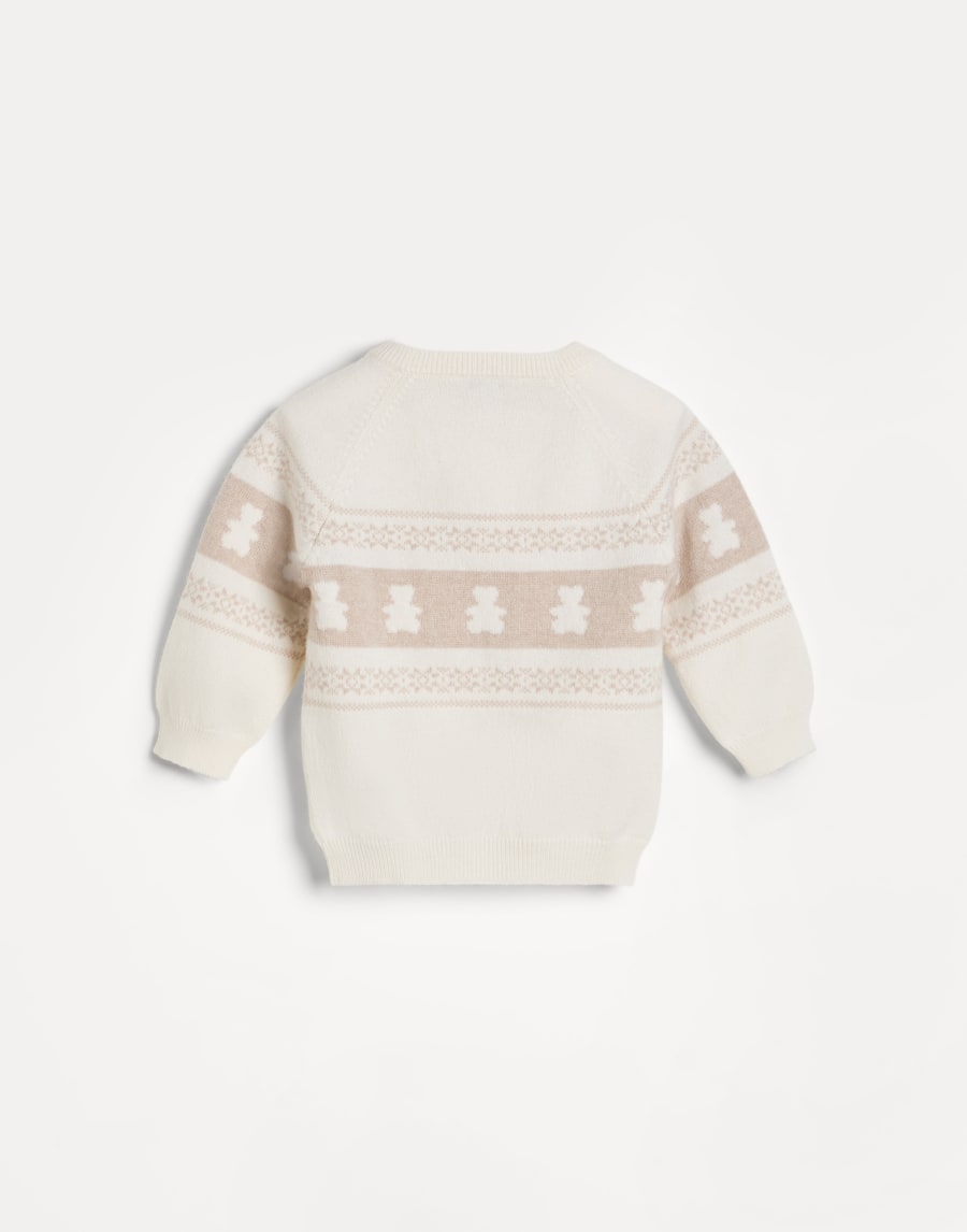 Baby Bernie cashmere sweater Beige Baby - Brunello Cucinelli