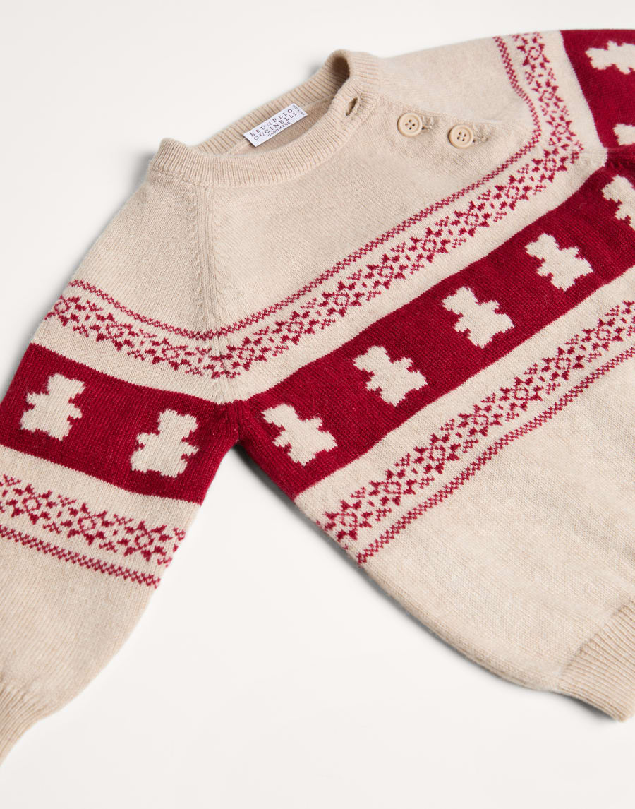 Baby Bernie cashmere sweater Red Baby - Brunello Cucinelli